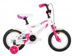 Laste jalgratas Kross Maya KRMYZZ12X10W040003, valge v./roosa v./violetne v., 12", 12"