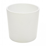 Lillepott Domoletti, keraamiline, valge v.