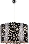 Valgusti rippuv Candellux Simona, E14, 3 x 40 W, must v. / kroom v., 40 x 26 cm