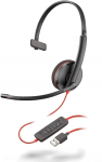 Juhtmega k&otilde;rvaklapid Plantronics Blackwire, must