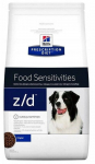 Kuiv koeratoit Hill's Prescription Diet Food Sensitivities z/d, 3 kg