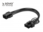 Kaabel Elmak Savio PCI 6pin Female, PCI Express 8 pin Male, 0.15 m, must v.