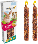 V&auml;ikeloomade toit Vadigran Stixx Fruit Rabbits & Guinea Pig, k&uuml;&uuml;likutele/merisigadele, 0.15 kg, 2 tk