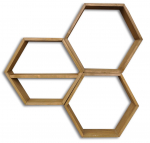 Seinariiul Kalune Design HEX004, p&auml;hklipuu v., 37 cm x 10 cm x 37 cm