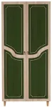Riidekapp Kalune Design Stil 623, sonoma tamm v./roheline v., 90 cm x 52 cm x 192 cm