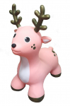 H&uuml;ppepall Gerardo's Toys Jumpy elk, 61 cm, roosa