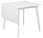 Laud pikendatav Roxby, valge v., 80 - 120 cm x 80 cm x 76 cm
