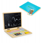 Joonistustahvel EcoToys Magnetic Educational Blackboard Laptop, mitmev&auml;rviline