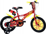 Laste jalgratas Dino Bikes Flash 616-FH, punane v./kollane v., 11", 16"