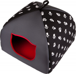 Kassimaja Hobbydog R2 Igloo, must, 44 cm x 44 cm