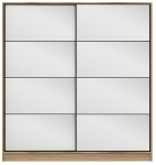 Riidekapp Kalune Design Kale 3977, pruun v., 52 cm x 180 cm x 210 cm, peegliga