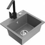 K&ouml;&ouml;givalamu Mexen Milo 6505-71-670300-70, graniit, 43.5 cm x 41 cm x 17.1 cm, must/hall/kroom