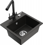 K&ouml;&ouml;givalamu Mexen Milo 6505-75-671600-70, graniit, 43.5 cm x 41 cm x 17.1 cm, pruun/kuldne/kroom