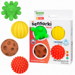 Sensoorne pall, kujundid ja v&auml;rvid Tullo Sensory Shapes, mitmev&auml;rviline, 4 tk