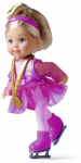 Nukk Simba Evi Love Ice Skating 105733645, 12 cm, roosa v.