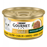 Kassi m&auml;rgtoit Gourmet Gold, kanaliha, 0.085 kg