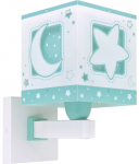 Valgusti seinale Dalber Moonlight 63239H, E27, 1 x 15 W, valge v./roheline v.