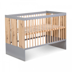 Beebivoodi Klups Pauline, tamm v./grafiit v., 60 x 120 cm, ilma voodipesukastita, ilma madratsita