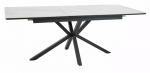 S&ouml;&ouml;gilaud pikendatav Logan, valge v./must v., 160 - 200 cm x 90 cm x 75 cm