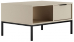 Kohvilaud Kocot Kids Austin 80, must v./beež v., 80 cm x 60 cm x 45.5 cm
