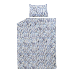 Voodipesukomplekt Domoletti Janis, hall/helesinine, 140 x 200 cm