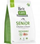 Kuiv koeratoit Brit Care Senior Chicken&Insect, kanaliha, 3 kg