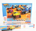 Pusle Clementoni Maxi Super Color Hot Wheels 25762, 42 cm x 62 cm, 104 tk, mitmev&auml;rviline