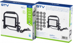 Prožektor ilma liikumisandurita, alus GTV Neli, 30 W, 2700 lm, 6400 &deg;K, IP65, must v.