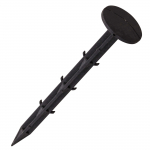 Tihvt-ankur kinnitamiseks Springos AG0042, 15 cm, pol&uuml;prop&uuml;leen (pp), must v., 50 tk