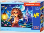 Pusle Castorland Princess with Owl 120 el. B-13593-1, 32 cm x 23 cm, 120 tk