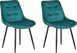 Toolide komplekt Beliani Melrose, matt, t&uuml;rkiissinine v., 45 cm x 50 cm x 85 cm, 2 tk