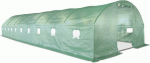 Akendega kaarjas kasvuhoone, pol&uuml;vin&uuml;&uuml;lkloriid (pvc), 12 x 4 m