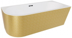 Vann, teisaldatav Besco Zoya Glam Gold, 150 cm x 75 cm x 58 cm, parempoolne, kuldne/must