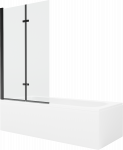 Vann, seinaga seinaga, teisaldatav Mexen Vega, 150 cm x 70 cm x 40 cm, ristk&uuml;lik, valge/must