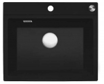 K&ouml;&ouml;givalamu Reginox Paris 54, graniit, 60 cm x 50 cm x 21.5 cm, must
