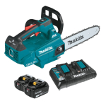Akutoitel mootorsaag Makita DUC406PT2B, 27 cm