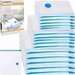 Riiete kottide komplekt Ruhhy 22129, 100 cm x 70 cm, pol&uuml;et&uuml;leen (pe), 15 tk, l&auml;bipaistev v./sinine v.
