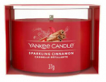 K&uuml;&uuml;nal, l&otilde;hna Yankee Candle Mini Sparkling Cinnamon, 7 - 10 h, 37 g, Punane v.
