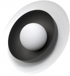 Valgusti seinale Emibig Poppi K1, G9, 1 x 8 W, valge v./must v.