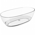 Vann, teisaldatav Mexen Pure, 170 cm x 80 cm x 58 cm, ovaalne, l&auml;bipaistev v.