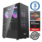 Statsionaarne arvuti Intop Ryzen 7 5700G, DDR4 32 GB, SSD+HDD 1 TB 2 TB, Radeon RX Vega 8 Dynamic RM40377NS