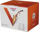 Piima anum Hario V60 Barista, 600 ml, &Oslash; 10 cm, l&auml;bipaistev v., klaas