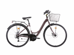 Jalgratas linna- Bottari Railway Lady 18v, 28 ", 18" raam, pruun v., korviga