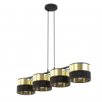 Valgusti lagi Emibig Lux, E27, 4 x 15 W, kuldne v./must v.