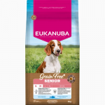 Kuiv koeratoit Eukanuba Grain Free Senior, kalaliha, 3 kg
