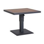 S&ouml;&ouml;gilaud Home4you Parker, pruun v./hall v., 85 cm x 85 cm x 52 - 75 cm