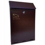 Postkast C4 656, pruun v., 6.5 cm x 24.5 cm x 38.5 cm