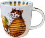 Tass GiftWorld Cat Whiskers, valge v./mitmev&auml;rviline, 0.4 l