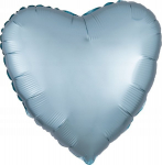 Fooliumist &otilde;hupall erikujuga Amscan Lustre Heart, sinine v.