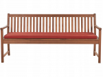 Aiapink Beliani Vivara, pruun v./punane v., 180 cm x 67 cm x 88 cm